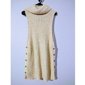 Beige Free People Knit Tunic